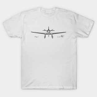 Airplane Graphic 1943 Patent Image T-Shirt